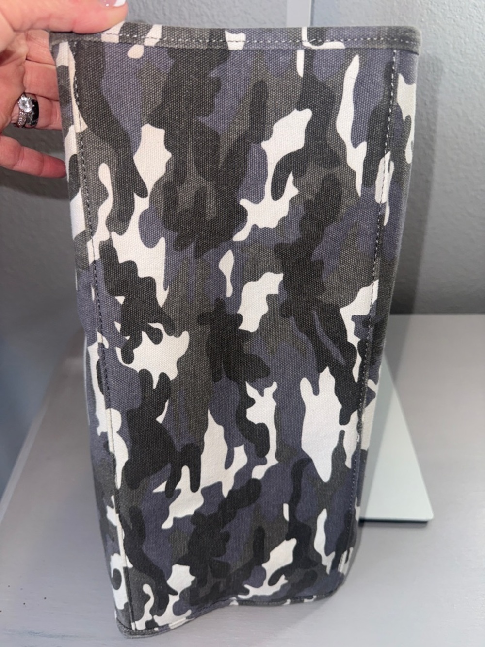 Quilted Koala Gray Camo Tote-Crossbody with Glitter Heart, and Pink Crossbody - Picture 11 of 14